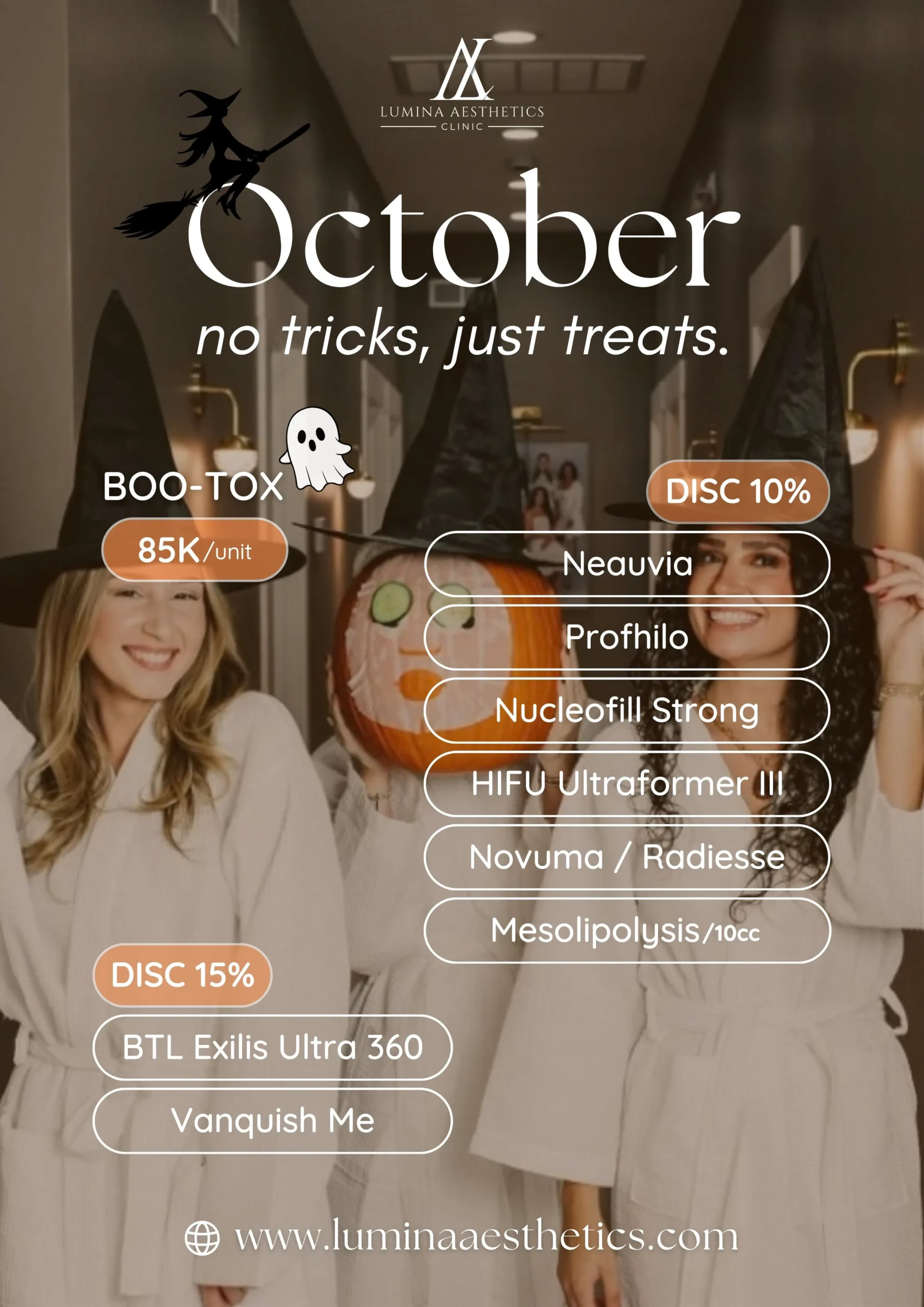 Lumina Aesthetic Clini October Boo-tox 2026 Promo